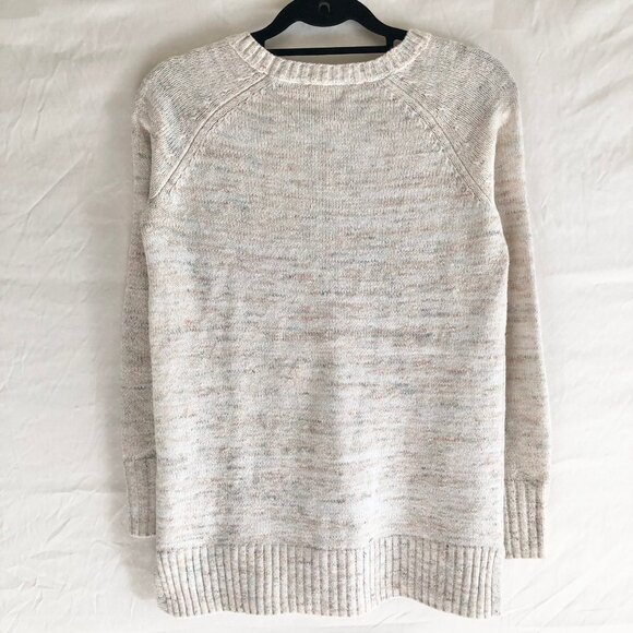 Beige Sparkle Knit Christmas Sweater - Picture 3 of 8